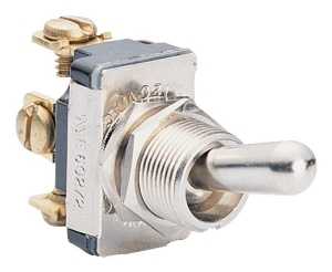 Calterm 41710 Switch, 15 A, 12 VDC, Screw Terminal, Metal Housing Material, Silver