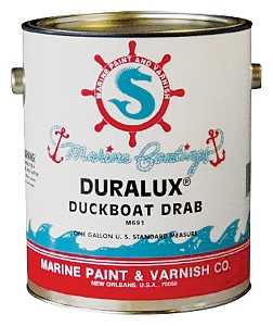 Duralux M691-1 Marine Paint, Flat Sheen, Camouflage Duckboat Drab, 1 gal, Can, 350 sq-ft Coverage Area