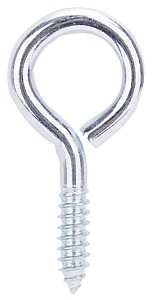 ProSource LR210 Screw Eye, 9.2 mm Dia Wire, 10.88 mm Thread, 1-3/4 in L Thread, 3-7/8 in OAL, 354 lb Working Load, Steel
