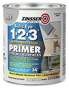 Zinsser 286258 All-Purpose Primer, Gray, 1 qt