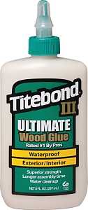 Titebond III 1413 Glue, Brown, 8 oz Bottle