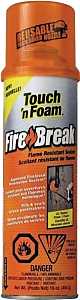 Touch 'n Foam 7565000128 Flame Resistant Sealant, Red, 1 hr Functional Cure, 16 oz
