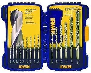 IRWIN 316015 Drill Bit Set, General-Purpose, Cobalt HSS, Black Oxide