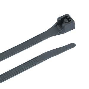 Gardner Bender 46-308UVB Cable Tie, 1/4 in Max Bundle Dia, Double-Lock Locking, 6/6 Nylon, Black, 8 in L
