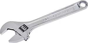 Crescent AC28VS Adjustable Wrench, 8 in OAL, 1-1/8 in Jaw, Steel, Chrome-Plated, Non-Cushion Grip Handle
