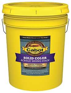 Cabot 140.0000806.008 Solid Stain, Liquid, Natural Flat, 5 gal Can