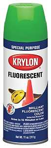 Krylon K03106888 Spray Fluorescent Spray Paint, Gloss, Fluorescent Green, 11 oz