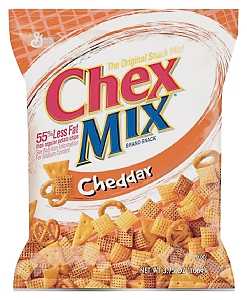 Chex Mix CMC8 Snack Food, Cheddar Flavor, 3.6 oz Bag