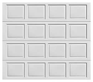 Wayne Dalton 8000 Garage Door, 9 ft W Door, 7 ft H Door, Steel Door, White