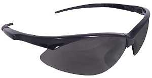Radians AP1-20-GF12 Safety Glasses, Smoke Lens, Black Frame, Hard-Coated Lens