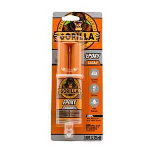 Gorilla 4200102 Epoxy Glue, Translucent, Liquid, 0.85 oz Syringe