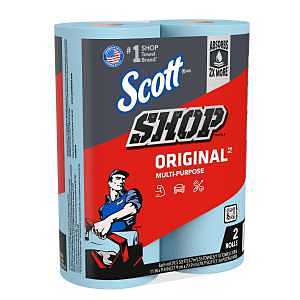 Scott 75040 Shop Towel, Paper, Blue