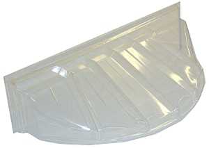 Maccourt W4419 Window Well Cover, 19 in L, 44 in W, Plastic