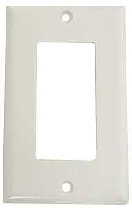 Eaton 2151W-BOX Wallplate, Standard-Size, 4-1/2 in L, 2-3/4 in W, 1-Gang, Thermoset, White