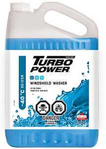 Turbo Power 15-204 Windshield Washer, Blue, 3.78 L, Bottle