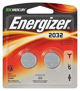 Energizer 2032BP-2N Coin Cell Battery, 3 V Battery, 240 mAh, Lithium-Ion