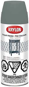 Krylon 4103 Chalk Spray Paint, Slate, 12 oz, Can