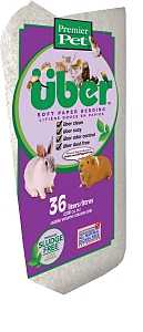 Premier Pet Uber Series 80500PWUB Pet Bedding, White, 36 L