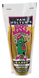 Van Holtens Hot Mama Series HOTP12 Jumbo Pickle, 13.2 oz Pouch