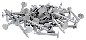ProFIT 0069052 Hand Drive Roofing Nail, 1 in L, Flat Head, 11 ga, Steel, 50 lb