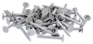 ProFIT 0069092 Hand Drive Roofing Nail, 1-1/2 in L, Flat Head, 11 ga, Steel, 50 lb