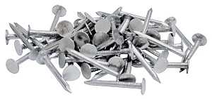 ProFIT 0069112 Hand Drive Roofing Nail, 1-3/4 in L, Flat Head, 11 ga, Steel, 50 lb