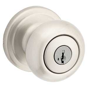 Kwikset Signature Series 740J15SMTCP Entry Knob, Knob Handle, Satin Nickel, Metal, KW1, K4 Keyway, 2 Grade