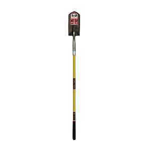 Structron S700 SpringFlex 89185 Trenching Shovel, 5 in W Blade, 14 ga Gauge, Steel Blade, Fiberglass Handle, Long Handle
