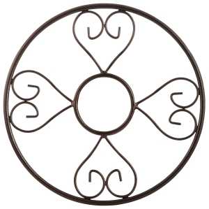 Landscapers Select HH021 Decorative Design Hose Hanger, 150 ft, Steel, Hammer Tone Brown, Powder-Coated, Wall