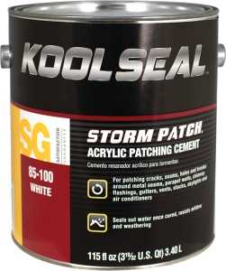 Kool Seal KS0085100-16 Patching Cement, White, Liquid, 1 gal