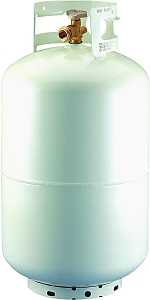 Worthington 296975 Propane Gas Cylinder, 30 lb Tank, Steel