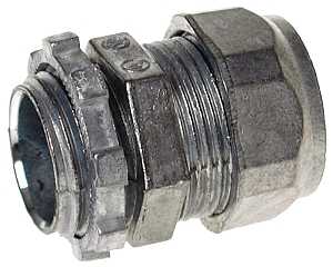 Tradeselect CCZ100 EMT Connector, 1 in Compression, Zinc
