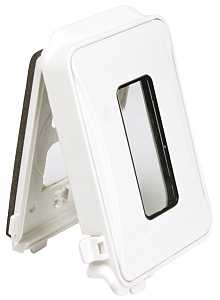 TayMac ML450WCN Flat While-In-Use Cover Box Cover, Polycarbonate/Synthetic Neoprene, White