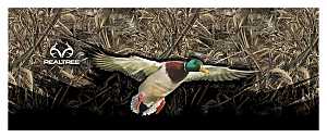 Realtree RT-TG-DK-MX5 Decal, Duck Tailgate Graphic, White Legend, Vinyl Adhesive