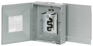 Cutler-Hammer BR Series BR816L125RP Load Center, 125 A, 8-Space, 16-Circuit, Main Lug, NEMA 3R Enclosure, Plug