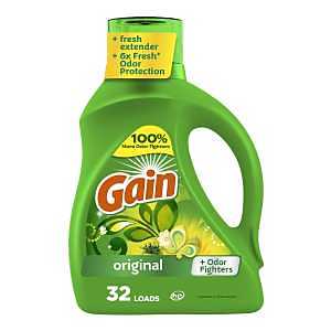 Gain 55861 Laundry Detergent, 50 fl-oz Bottle, Liquid, Floral