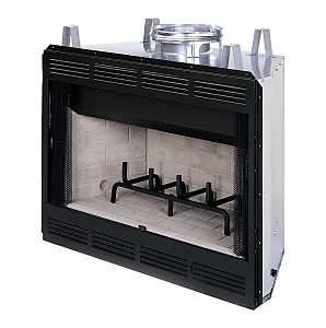 Comfort Flame F0686 Burning Fireplace, 38 in OAW, 37-1/2 in OAH, Wood Burning Area