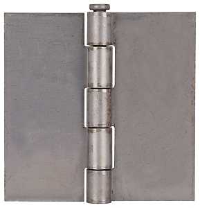ProSource LR-021-PS Door Hinge, 4 in H Door Leaf, 4 in W Door Leaf, 2.2 mm Thick Door Leaf, 4 L x 4 W in, Steel, 140 lb
