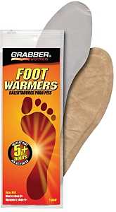 Grabber Warmers FWMLES Non-Toxic Foot Warmer, Specifications: 95 deg F Average, 5 hr Continuous Warmth, M/L Size