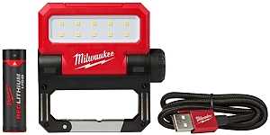 Milwaukee ROVER 2114-21 Flood Light, 10-Lamp, LED Lamp, White Light, 550 Lumens, Plastic Fixture