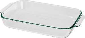 Anchor Hocking Oven Basics Series 81935AHG18 Bake Dish, 3 qt Capacity, Glass, Clear, Dishwasher Safe: Yes