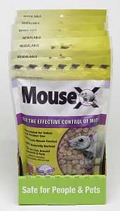 MouseX 620200 Mouse Killer Pellet, 6/PK