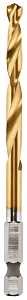 Milwaukee SHOCKWAVE 48-89-4612 Impact Drill Bit, 15/64 in Dia, 4.13 in OAL, Twist Flute, 1/4 in Dia Shank, Hex Shank