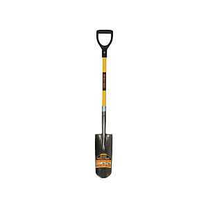 Structron S700 SpringFlex 49737 Drain Spade Shovel, 6 in W Blade, Spring Steel Blade, Fiberglass Handle, D-Shaped Handle