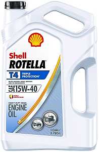 Shell Rotella 550045126 Diesel Motor Oil, 15W-40, 1 gal