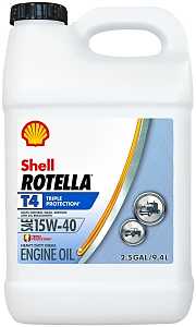 Shell Rotella T4 550045127 Engine Oil, 15W-40, 2.5 gal Jug