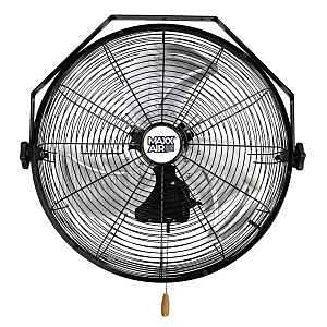 MaxxAir HVWM 18 Wall-Mount Fan, 120 V, 3-Blade, 3-Speed, 1350 cfm Low, 1400 cfm Medium, 1450 cfm High Air