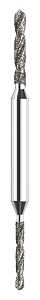 Dremel 664DR Drill Bit, 1/16, 3/32 in Dia, 2 in OAL, Diamond Drill Flipbit, 1/8 in Dia Shank
