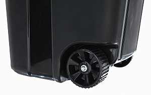 United Solutions COLORmaxx TI0061 Trash Can, 32 gal Capacity, Black