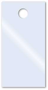 Centurion 1192002 Price Channel Chip, Clear, 3-1/4 in L x 1-1/4 in W Dimensions, Plastic